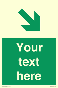 Custom Safe condition: Green Down right arrow